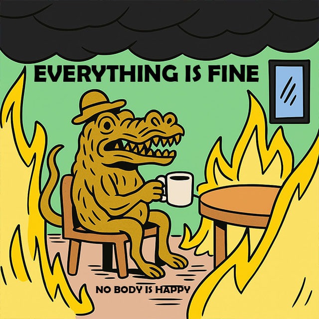 Everything is fine Nobody is happy - Portal