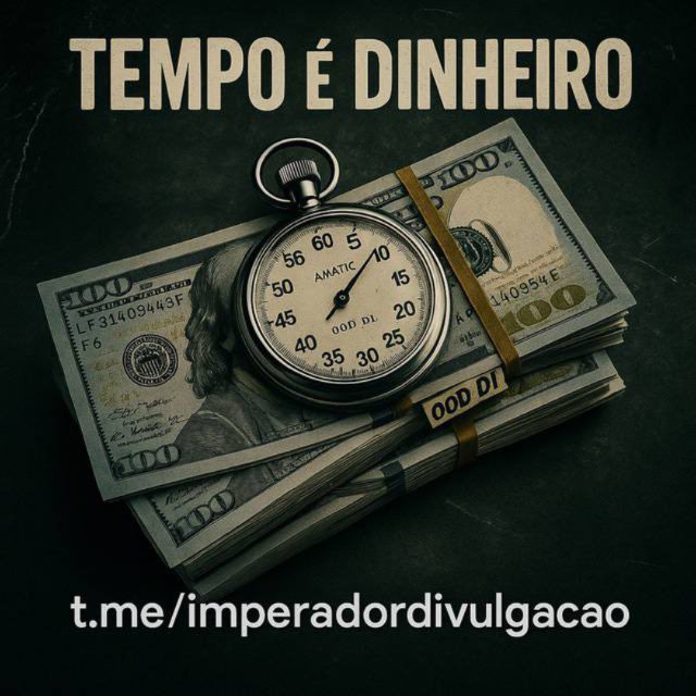 TEMPO É DINHEIRO